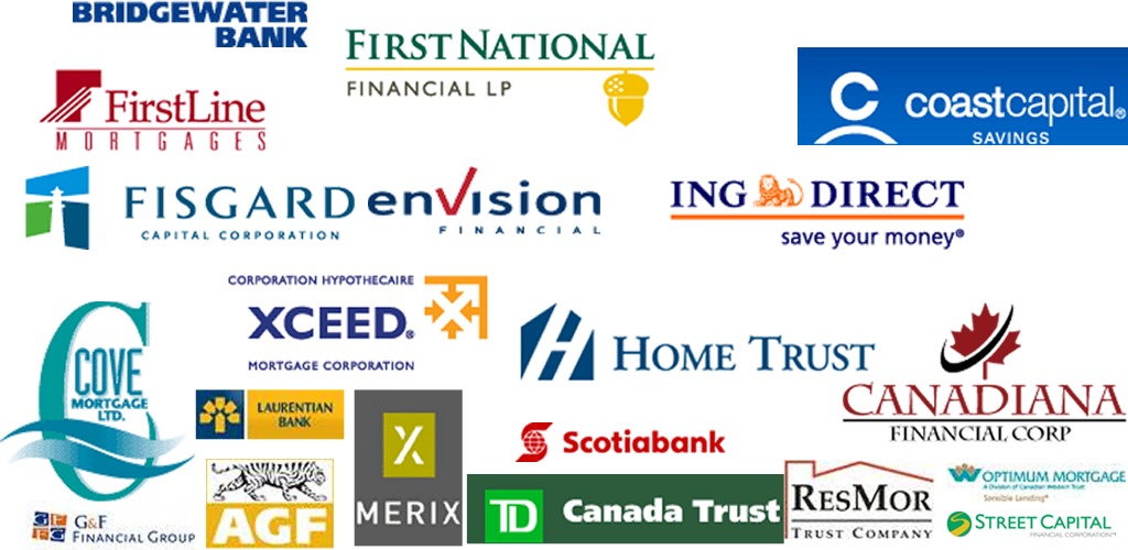 Canadian Mortgage Lenders Collage